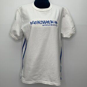Pacific & Co T Shirt  Medium Myrtle Beach White Cotton Vintage Tee